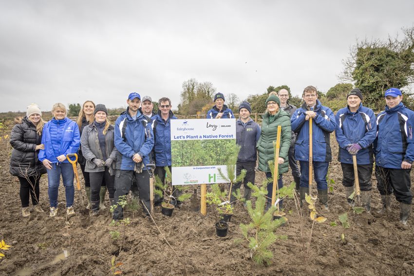 Fairyhouse Racecourse in partnership with Levy Ireland lead the way as the first Irish Racecourse to plant a forest as part of the ‘100 Million Trees Project’